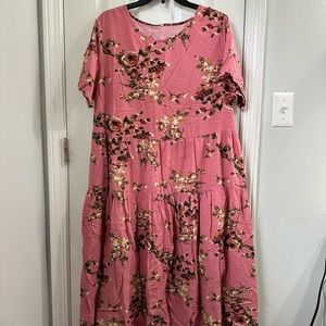 Yesno maxi dress, 100% cotton, XXL